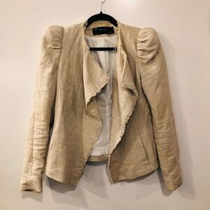 Zara Basics beige Blazer Jacket Small